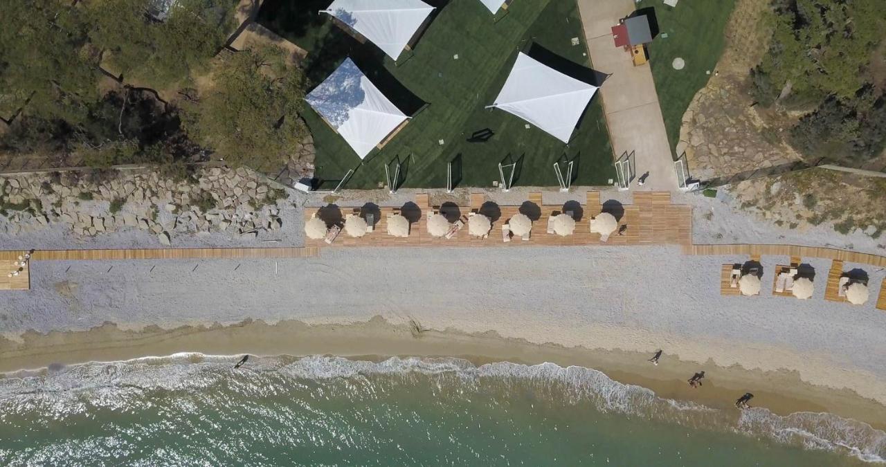 The Sense Experience Resort Follonica Esterno foto Aerial view of the beach